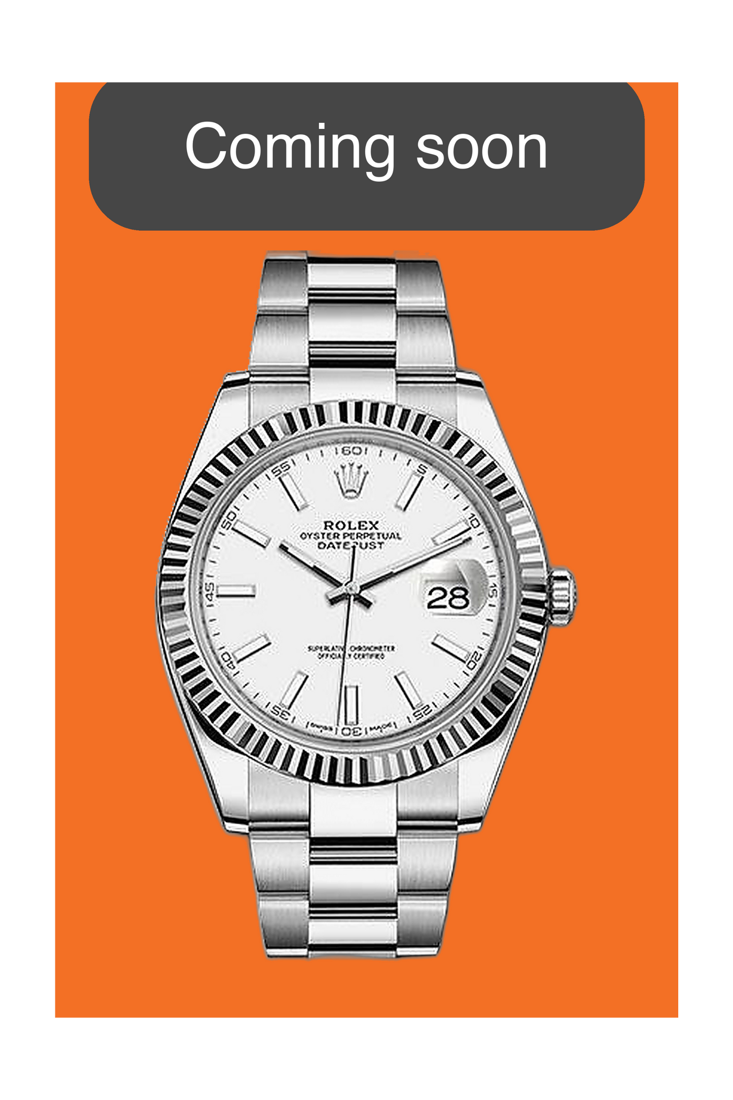 Rolex Datejust 41mm 126334 White Index Fluted on Oyster 2018