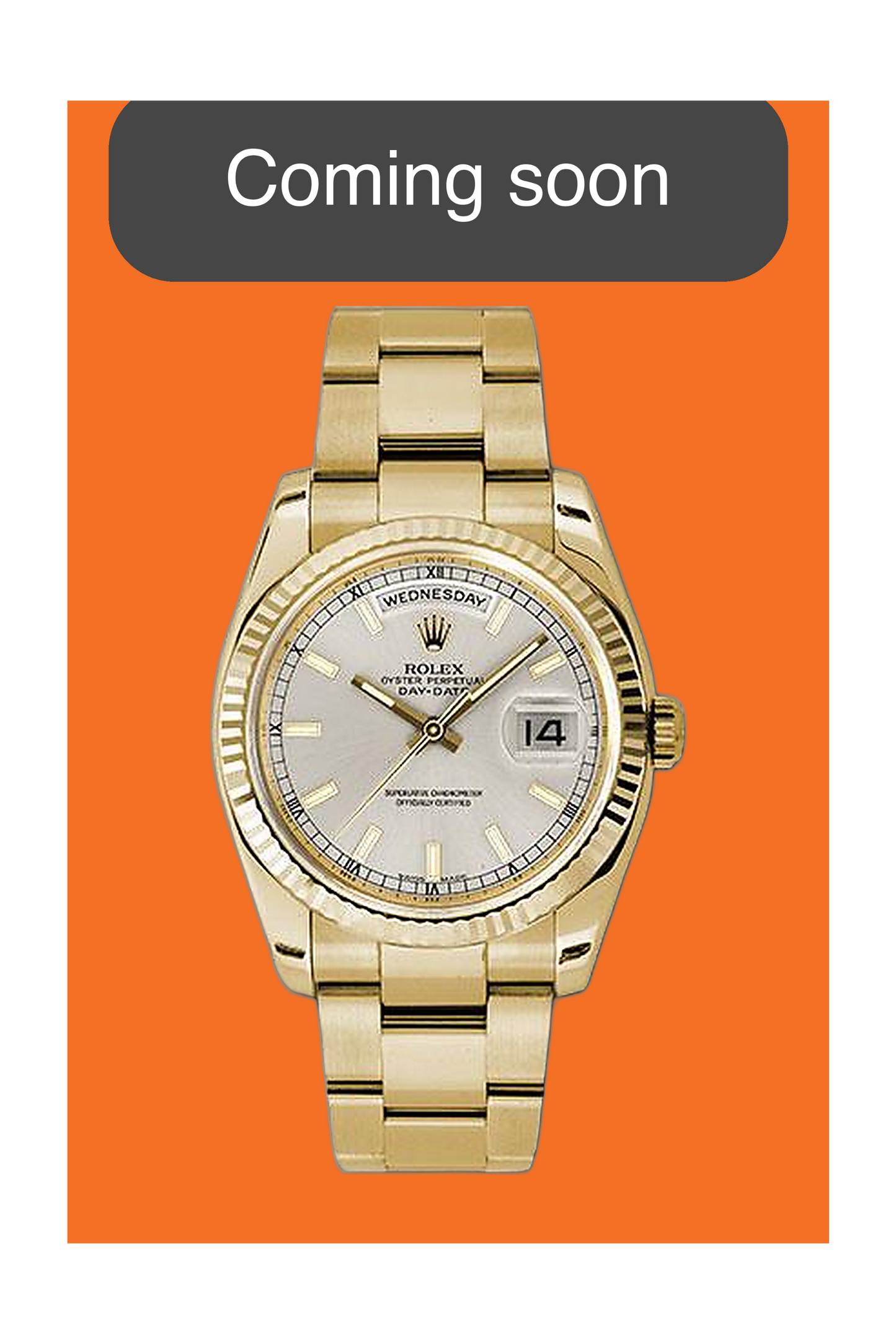 RETURNED Rolex Day Date 36mm 18238 Yellow Gold with Factory Diamond Dial E Serial (18238)
