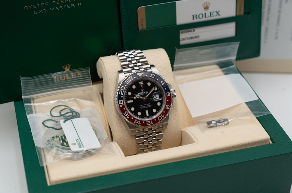 Rolex GMT Master II 40mm 126710BLRO Pepsi on Jubilee 2020
