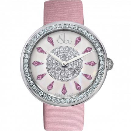Jacob & Co. Brilliant One Row Pink Sapphires 38 mm BQ020.10.RO.KC.A