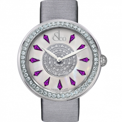 Jacob & Co. Brilliant One Row Amethyst Sapphires 44 mm BQ030.10.RO.KH.A