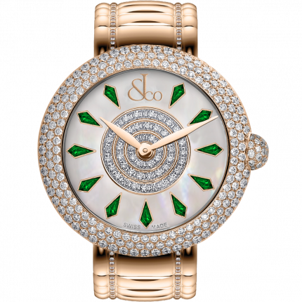 Jacob & Co. Brilliant Half Pave Rose Gold Couture Tsavorites 44 mm BQ030.40.RH.KD.A40RA
