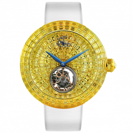 Jacob & Co. Brilliant Flying Tourbillon Yellow Sapphires 47 mm BT543.50.BY.BY.B