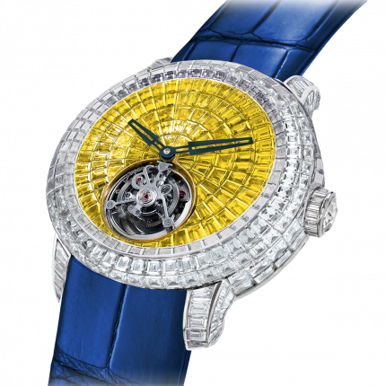 Jacob & Co. Caviar Tourbillon Yellow & White Diamonds 47 mm CV201.30.BD.BY.A