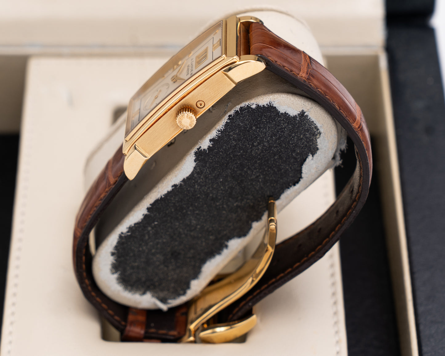 A. Lange & Söhne Cabaret 36mm 157.121 White / Ivory Brown Leather Strap