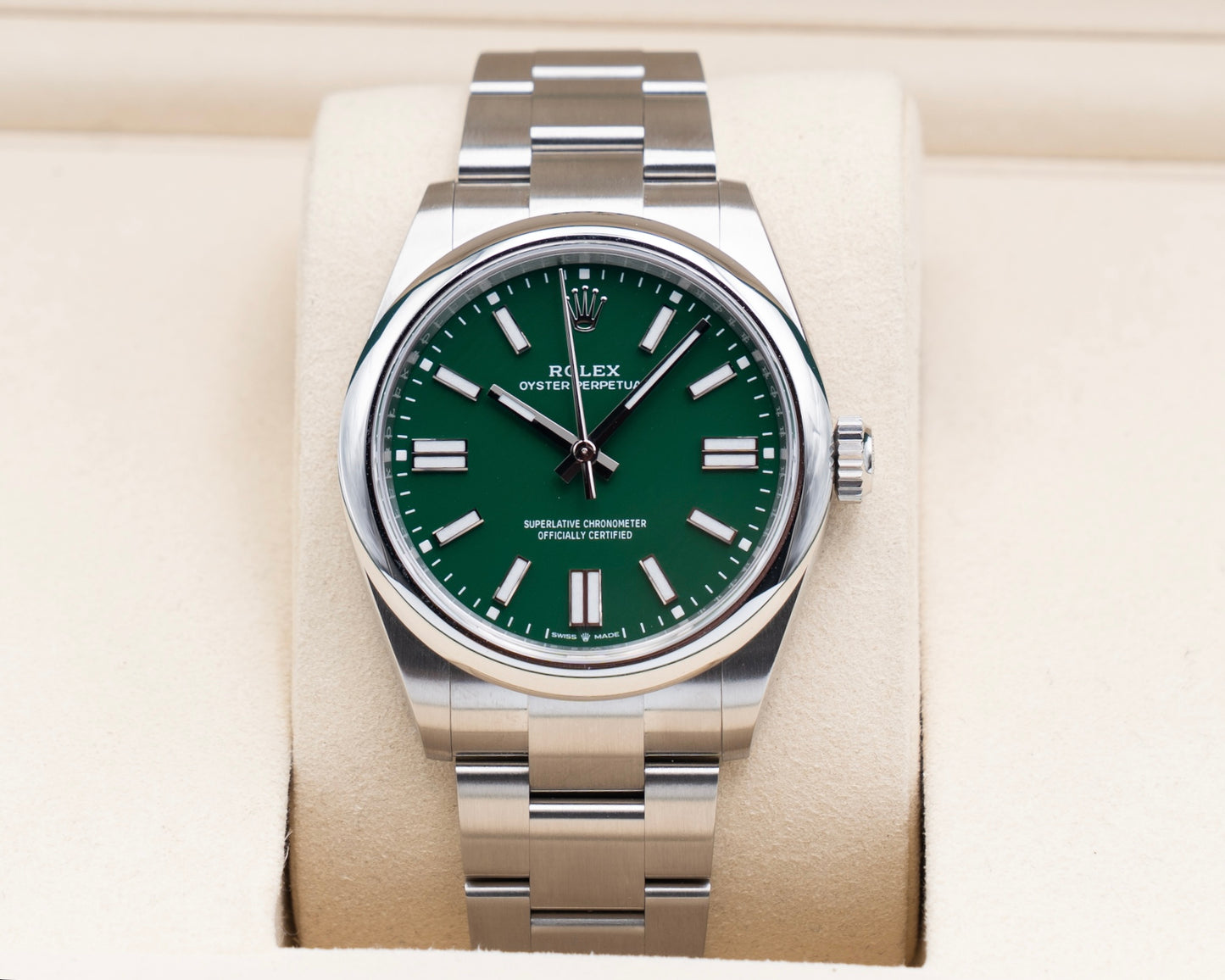 UNWORN Rolex Oyster Perpetual 41mm 134300-0004 Green Dial 2025
