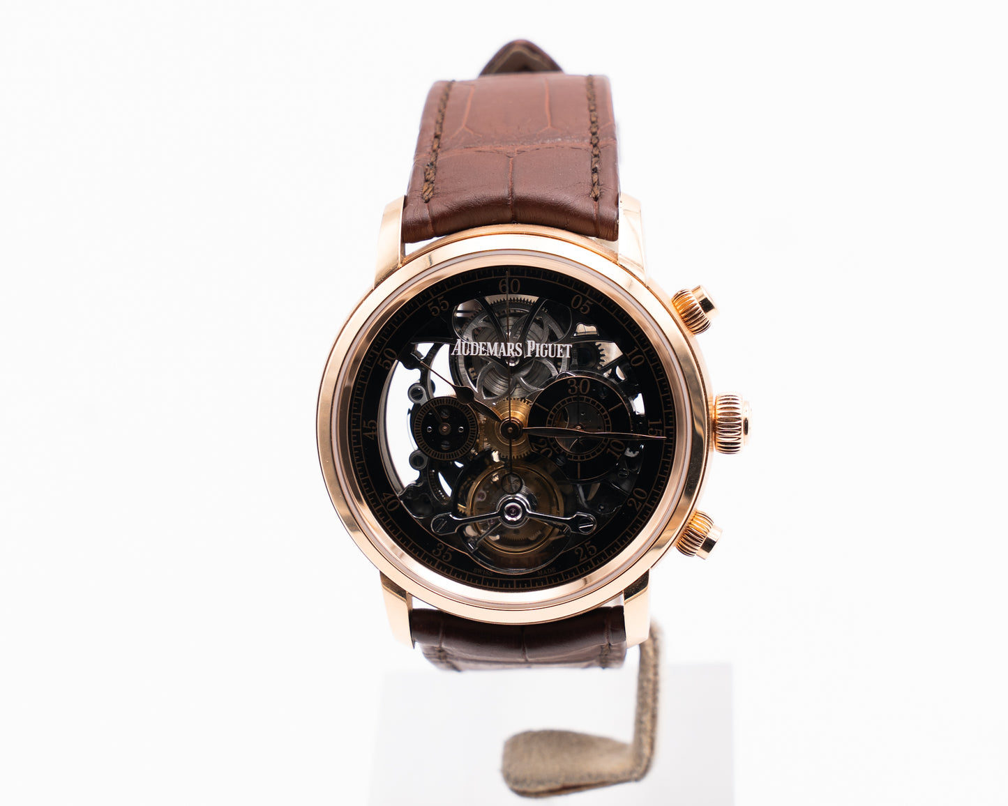 Audemars Piguet Jules Audemars 26346 Tourbillon Chronograph Openworked 41mm 26346 Pink Gold