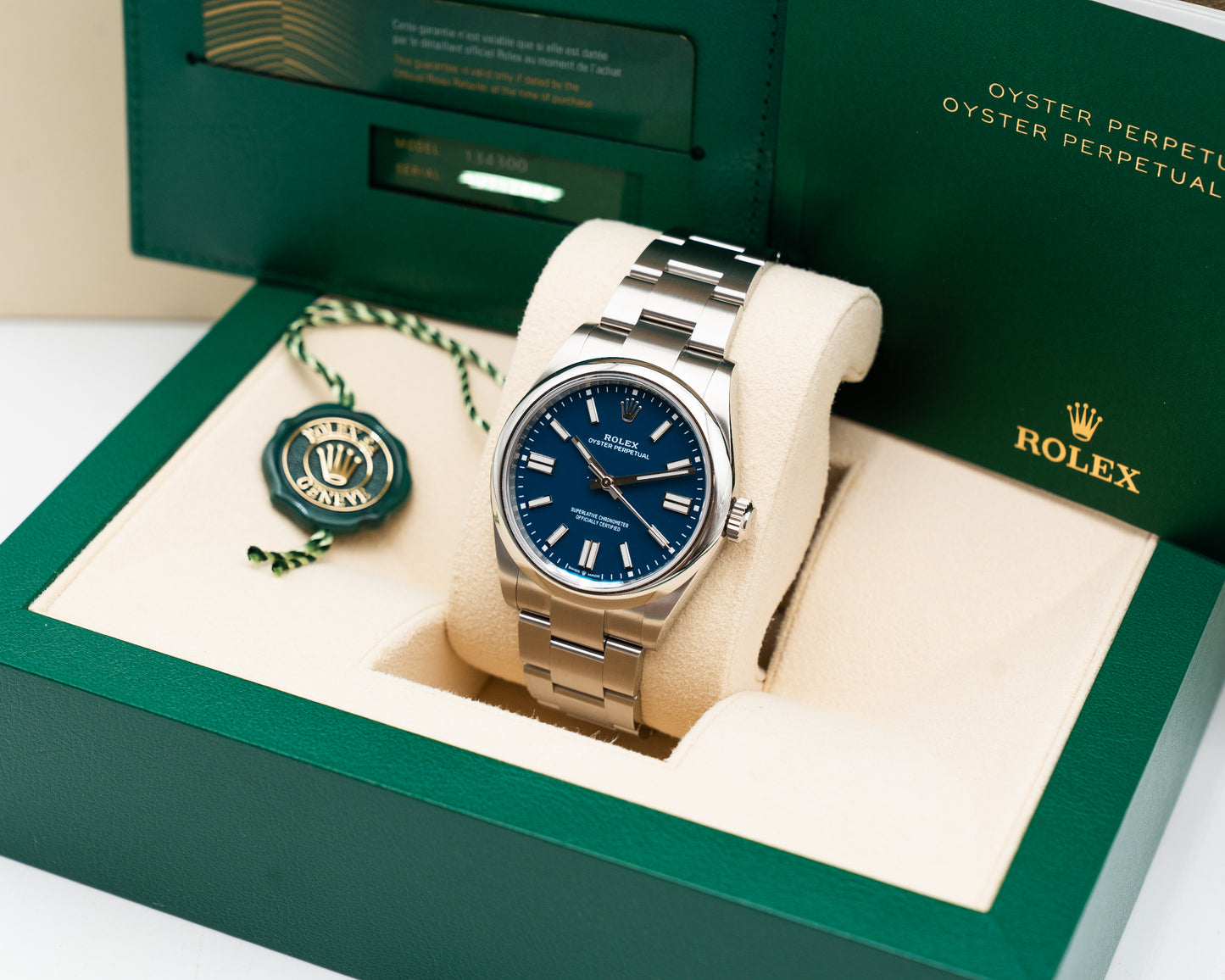 Rolex Oyster Perpetual 41mm 134300 Med Blue Dial 2026