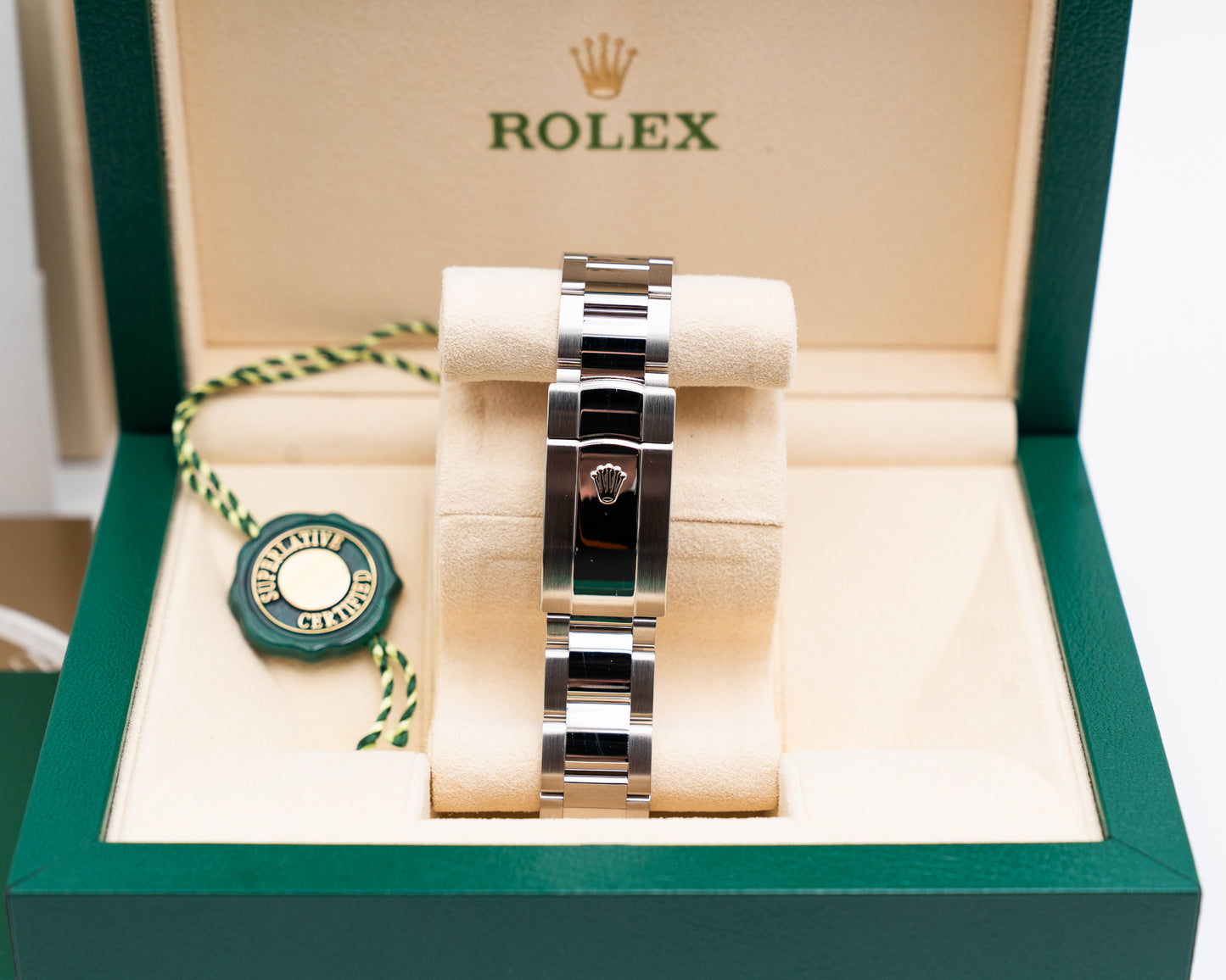 Rolex Milgauss 40mm 116400 Green Crystal Blue Dial 2015