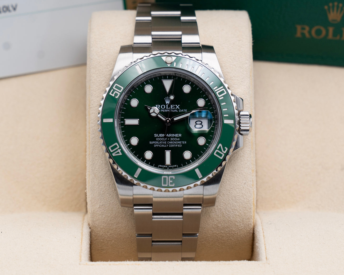 Rolex Submariner Date 40mm 116610LV Hulk 2019