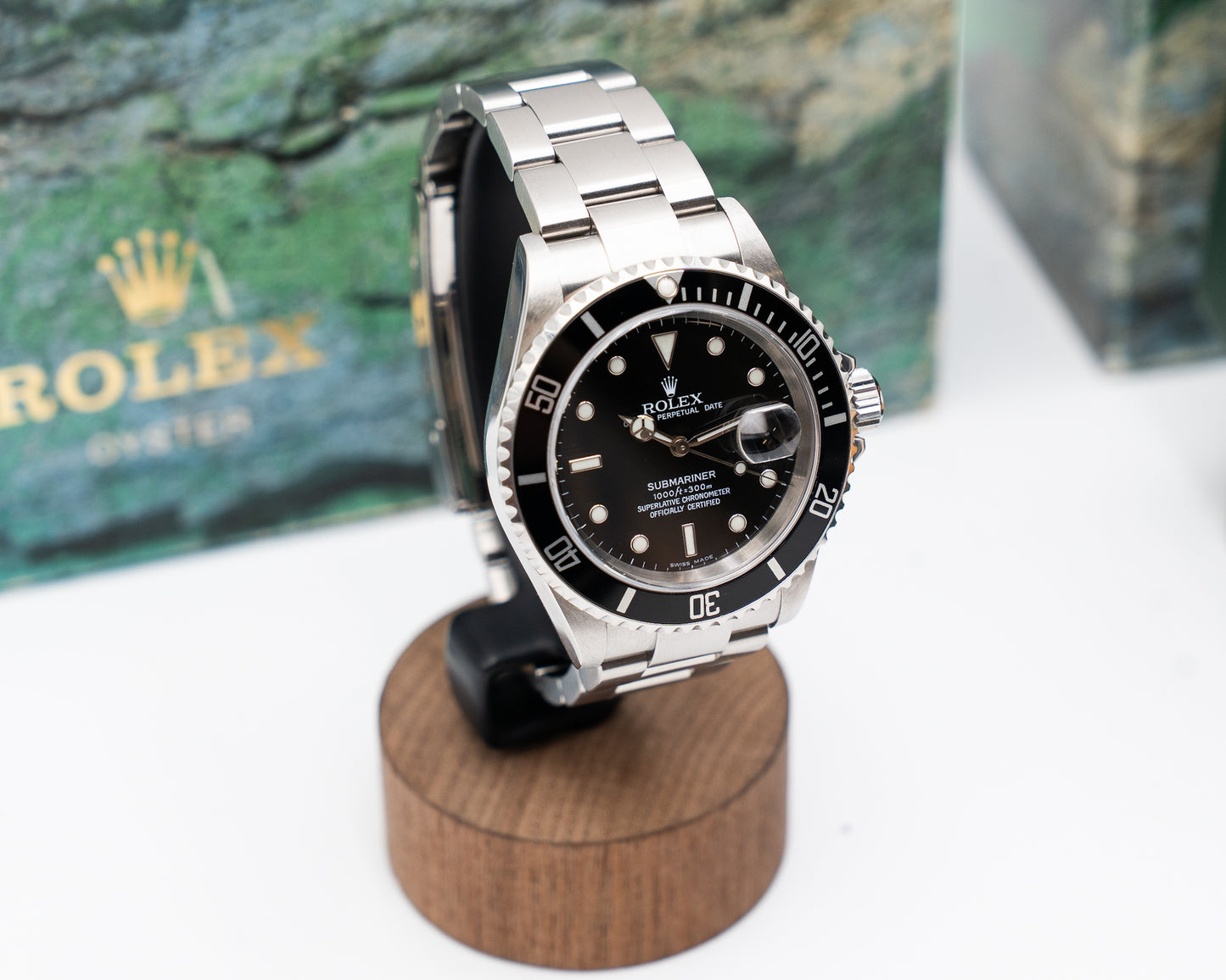 Rolex Submariner Date 40mm 16610 Black Aluminum Bezel F-Serial