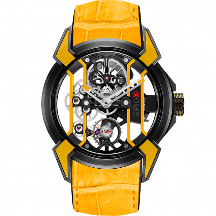 Jacob & Co. Epic X Racing Black Titanium Yellow Neoralithe Inserts 44 mm X100.21.YR.PY.A