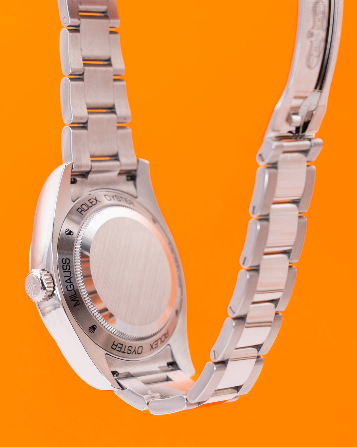 Rolex Milgauss 40mm 116400V Green Crystal Black Dial