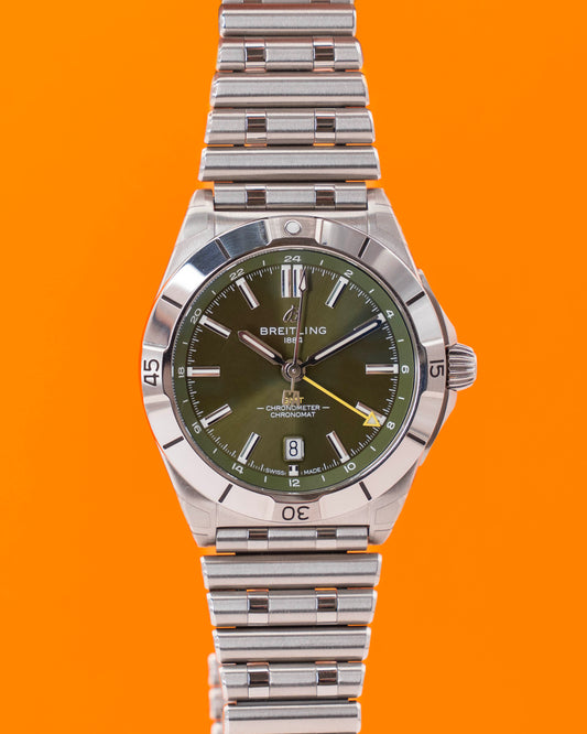 Breitling Chronomat GMT 40mm A32398 Green Dial