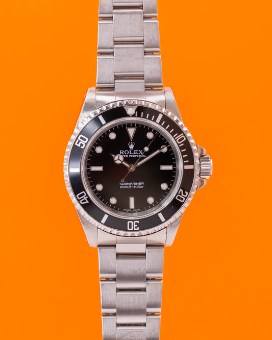 Rolex Submariner No Date 40mm 14060M Black P Serial Holes Case