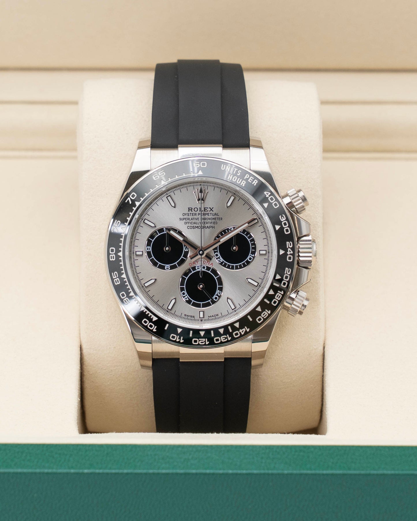 UNWORN NEW 2026 Rolex Daytona 40mm 126519LN White Gold Ghost OysterFlex