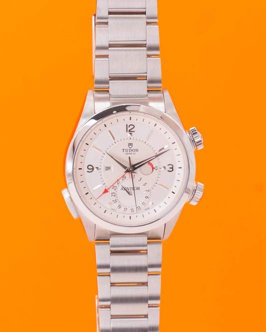 Tudor Heritage Alarm Advisor 79620T 42mm Silver Dial Stainless Steel