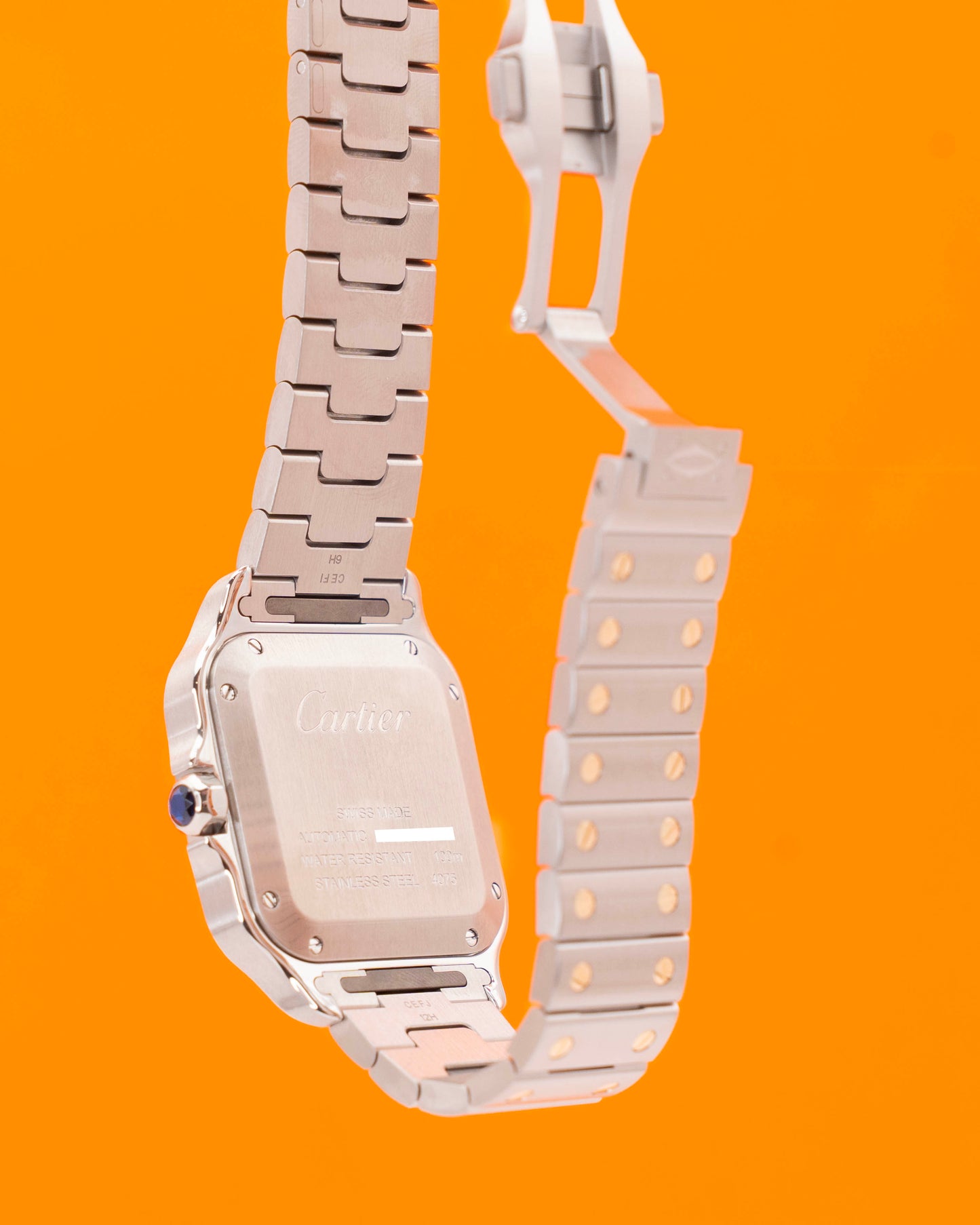 Cartier Santos Medium W2SA0016 Two Tone Yellow Gold Silver Dial 2026