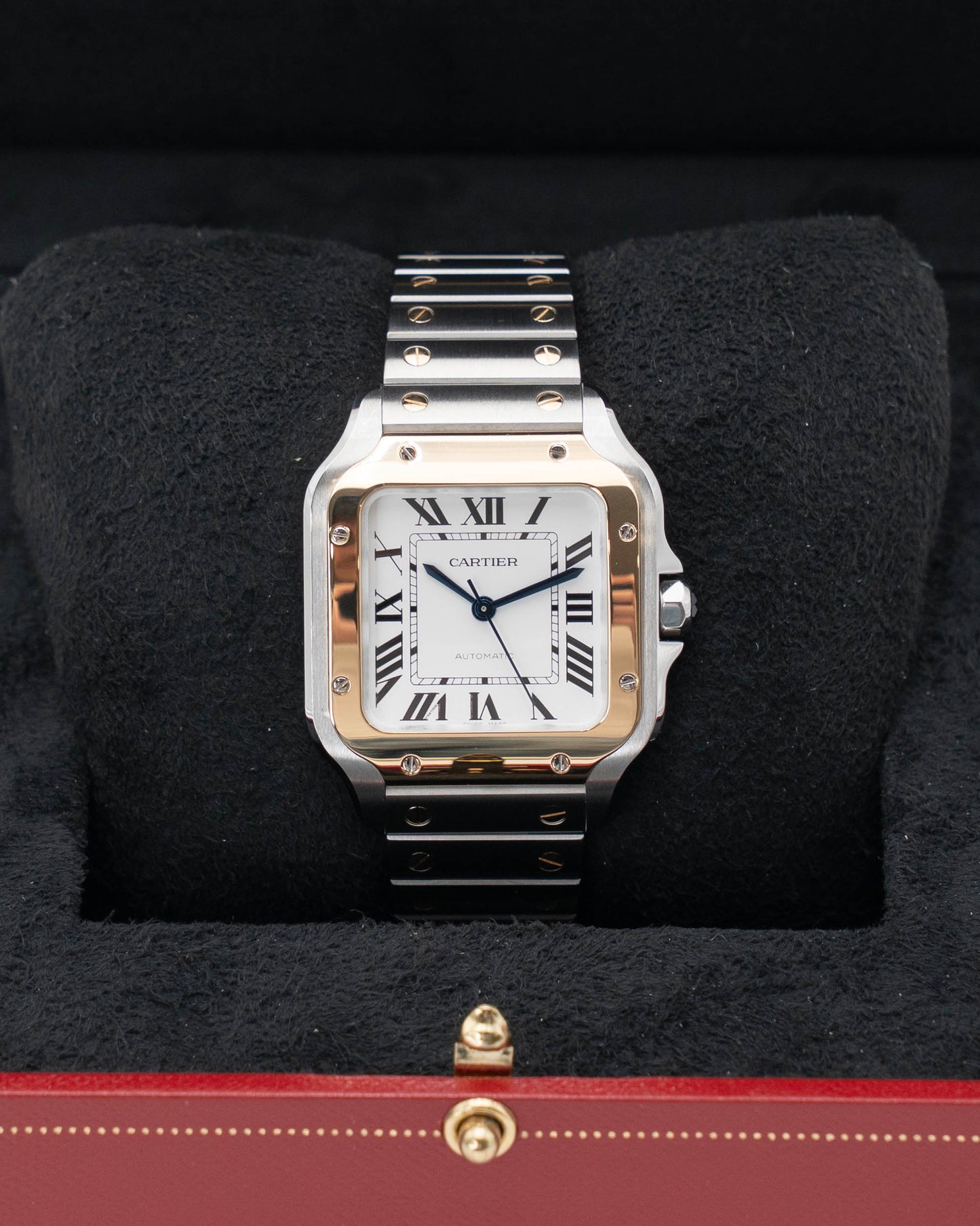 Cartier Santos Medium W2SA0016 Two Tone Yellow Gold Silver Dial 2026