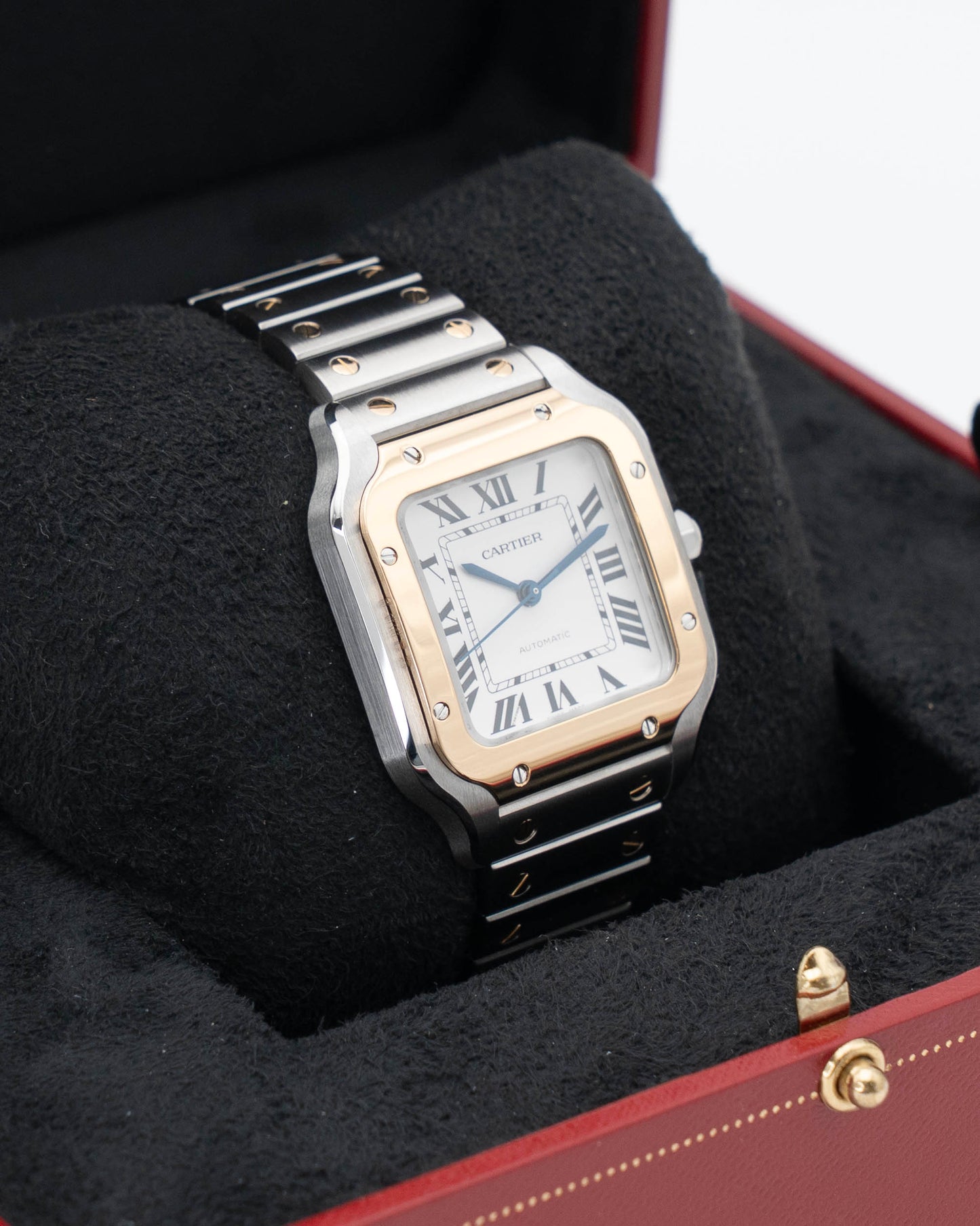 Cartier Santos Medium W2SA0016 Two Tone Yellow Gold Silver Dial 2026