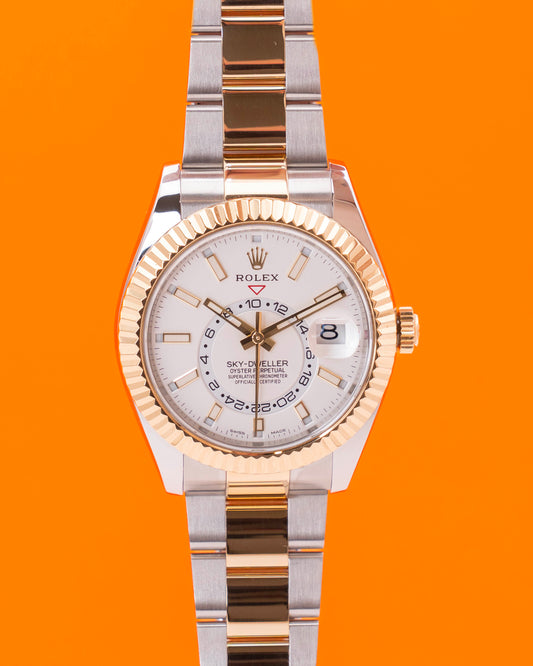 Rolex Sky Dweller 42mm 326933 Two Tone White Dial 2019