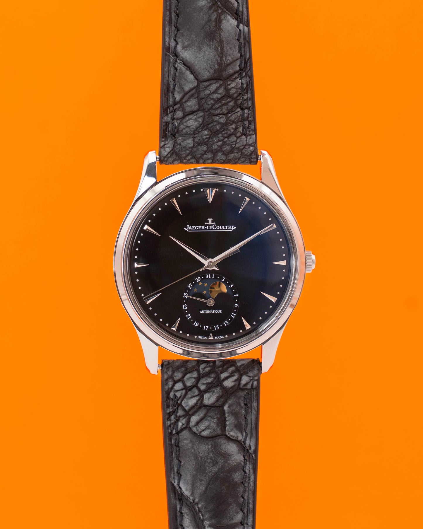 Jaeger-LeCoultre Master Ultra Thin Moon 39mm 176.8.64.S Black Dial