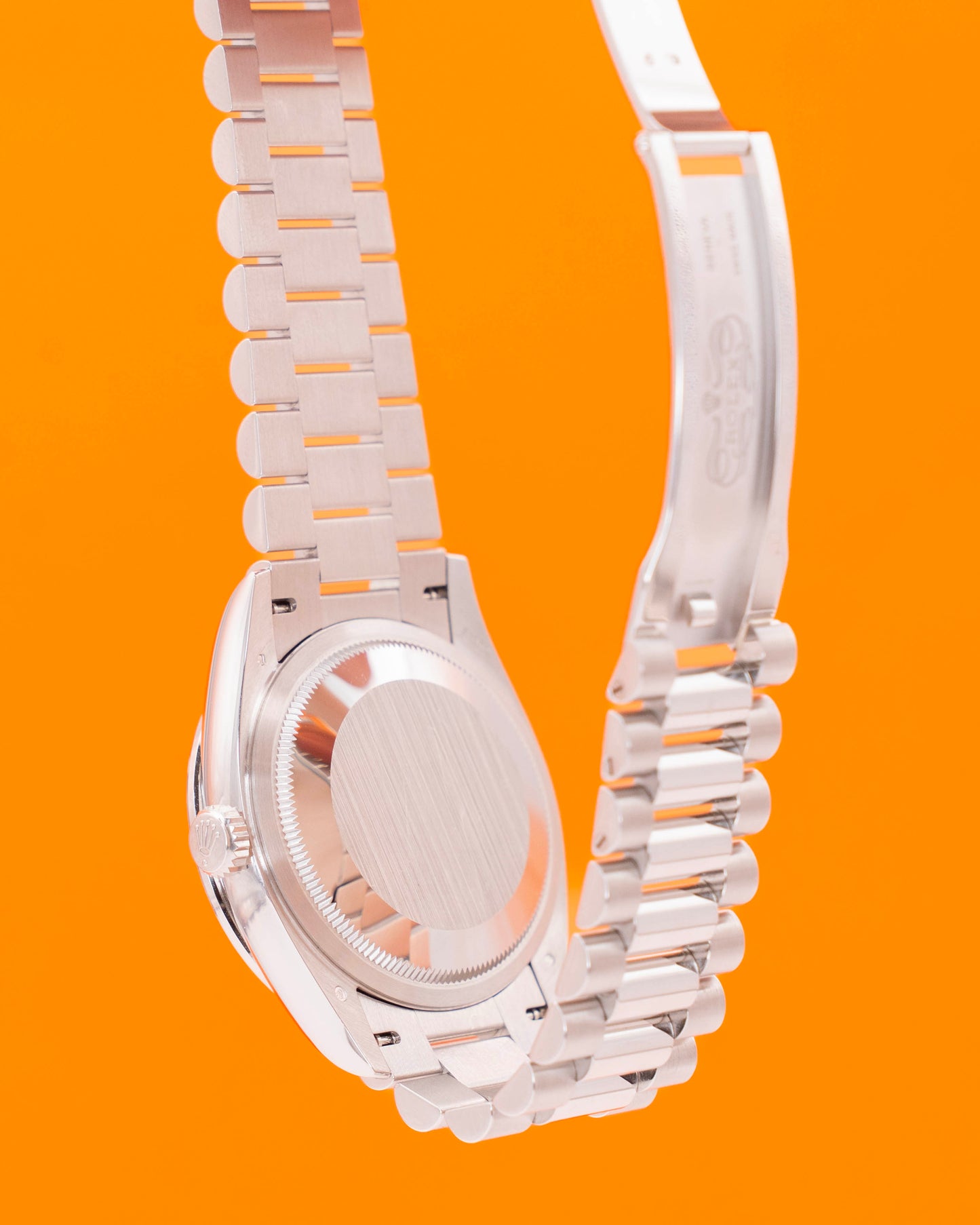 2026 UNWORN Rolex Day Date 36mm 128396TBR Platinum Ice Blue Diamond Bezel Roman Dial