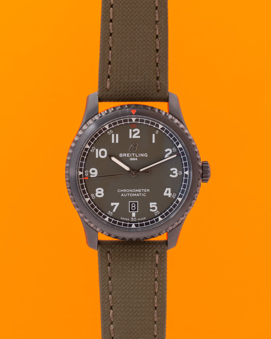 Breitling Aviator 8 41mm M173152A1L1X1 "Curtiss Warhawk" Olive Green Dial