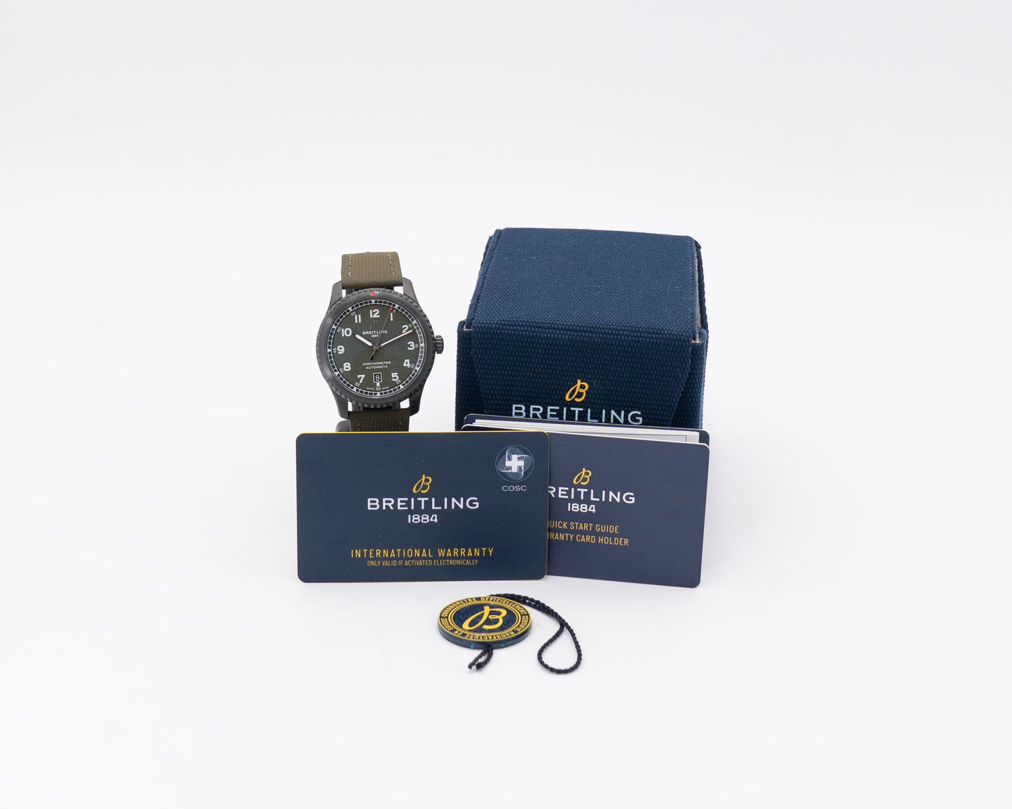 Breitling Aviator 8 41mm M173152A1L1X1 "Curtiss Warhawk" Olive Green Dial