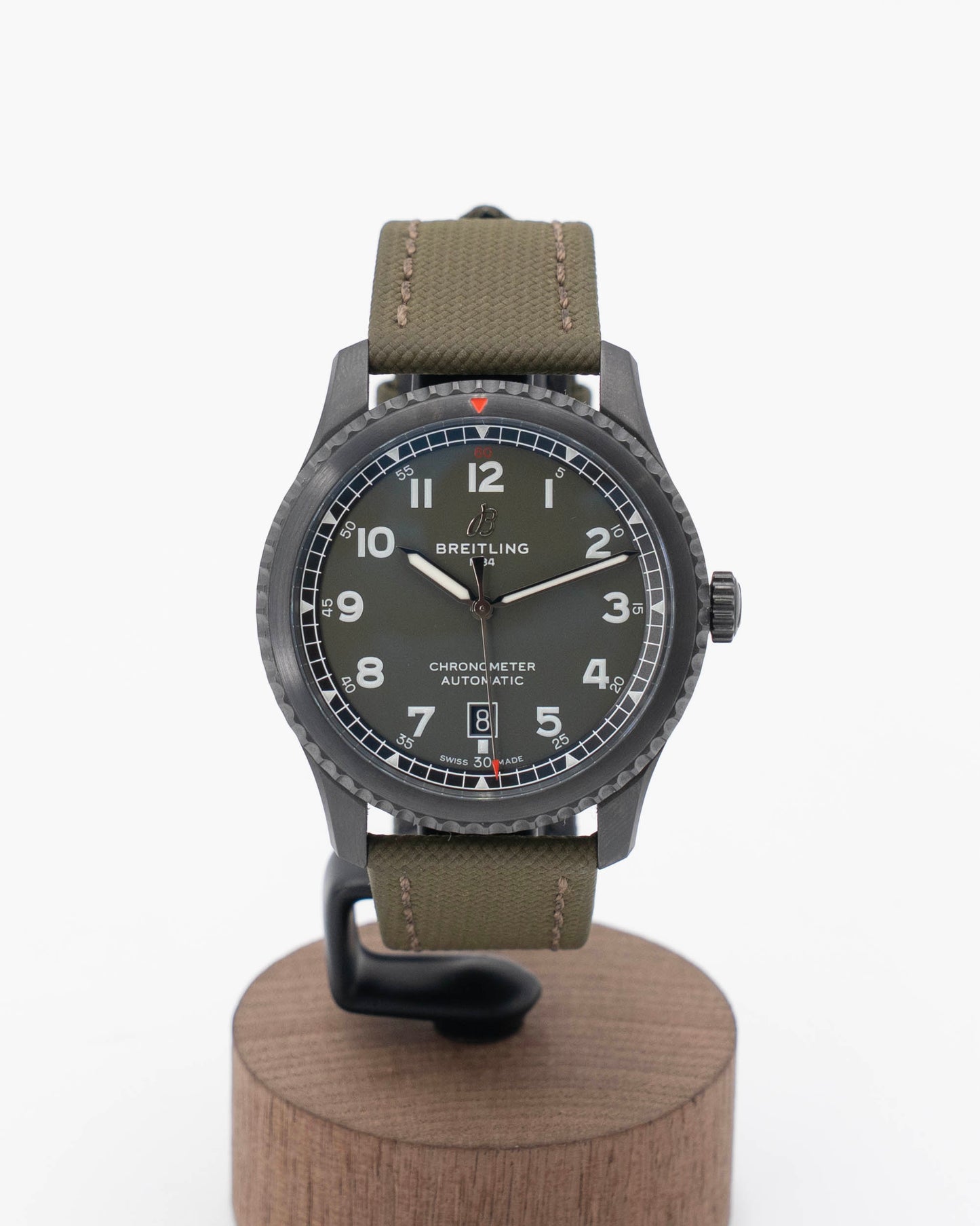 Breitling Aviator 8 41mm M173152A1L1X1 "Curtiss Warhawk" Olive Green Dial