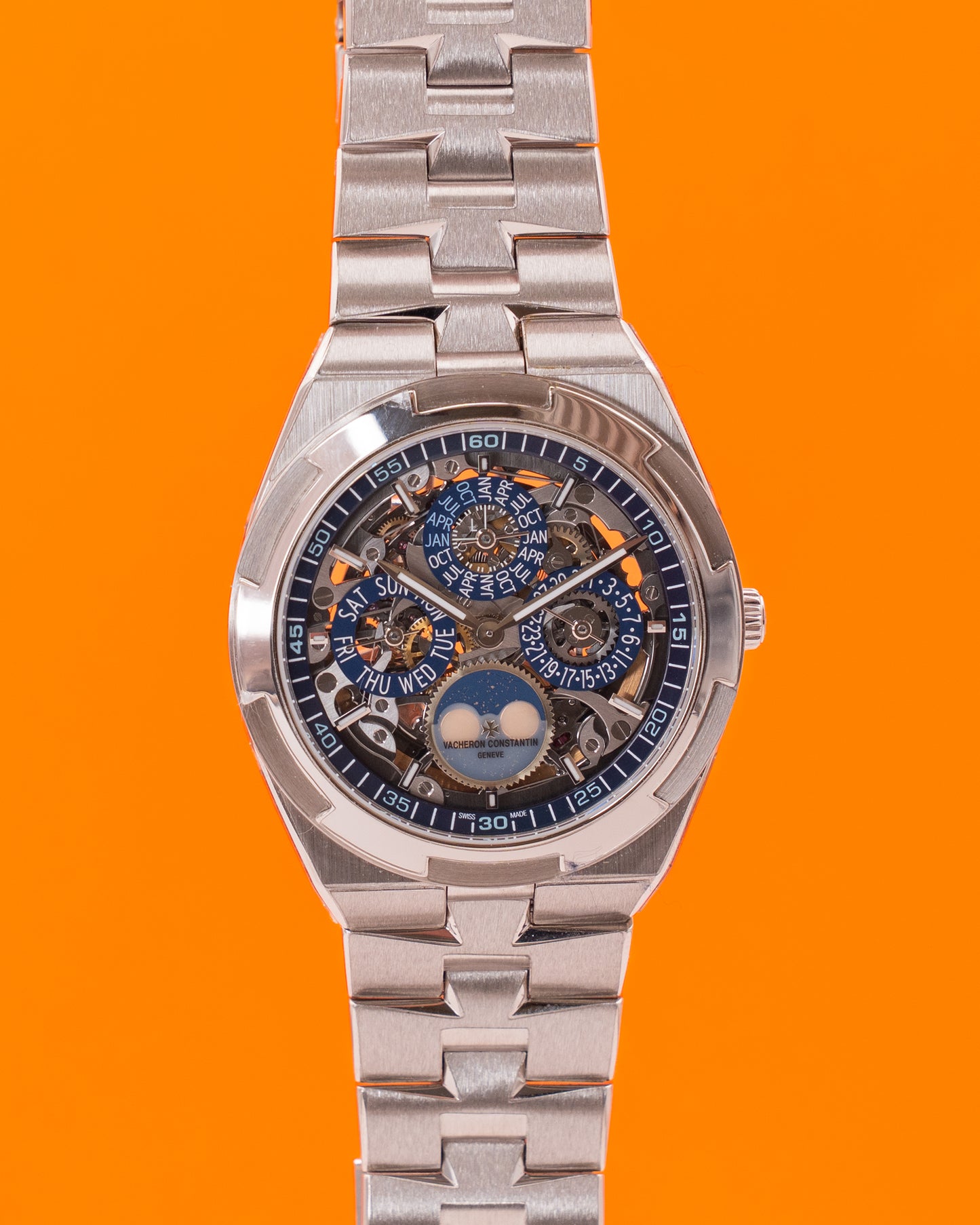 Vacheron Constantin Ultra-Thin Perpetual Calendar White Gold / Blue Skeleton 4300V/120G-B946 2021