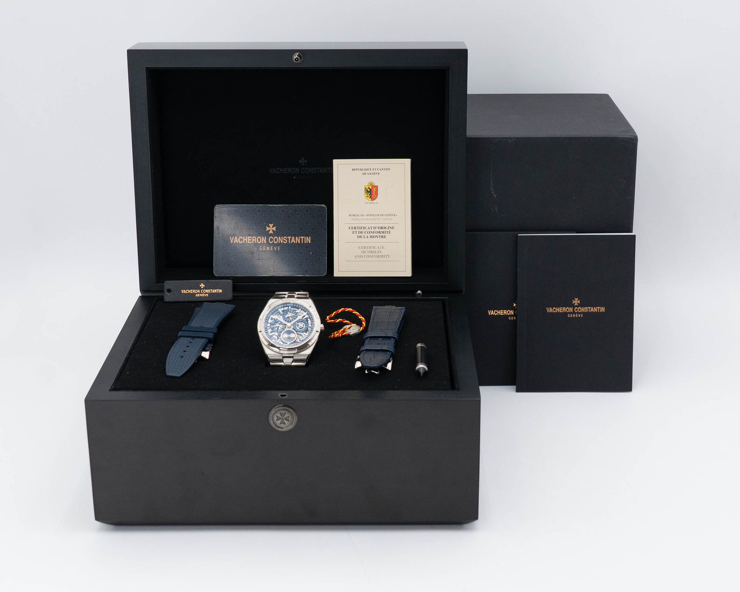 Vacheron Constantin Ultra-Thin Perpetual Calendar White Gold / Blue Skeleton 4300V/120G-B946 2021