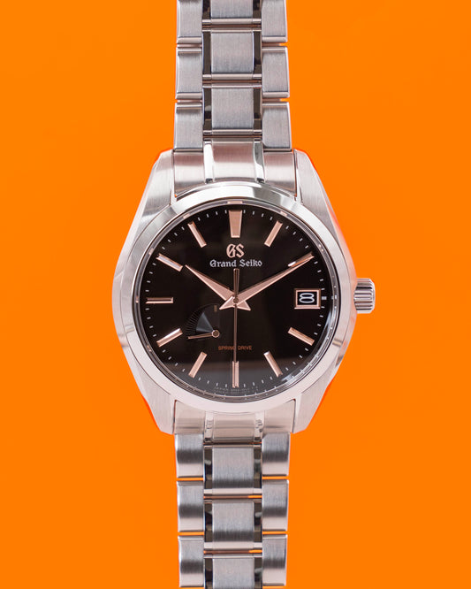 Grand Seiko Heritage Collection 41mm SBGA401 Black Dial Rose Gold Hands Boutique Online Exclusive 2024