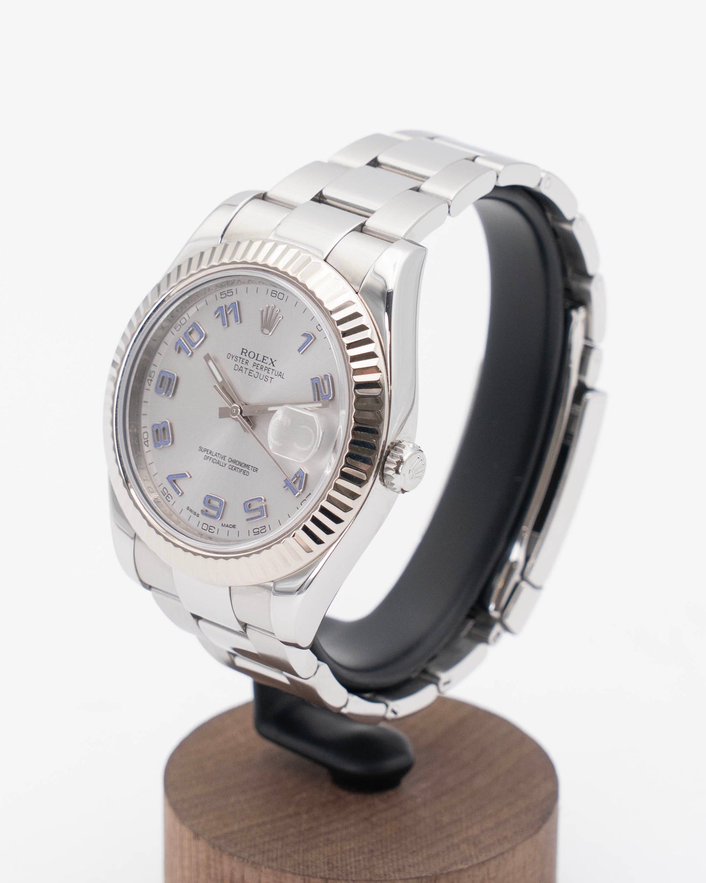 2026 CPO Rolex Datejust II 41mm 116334 Lavender Arabic Silver Dial