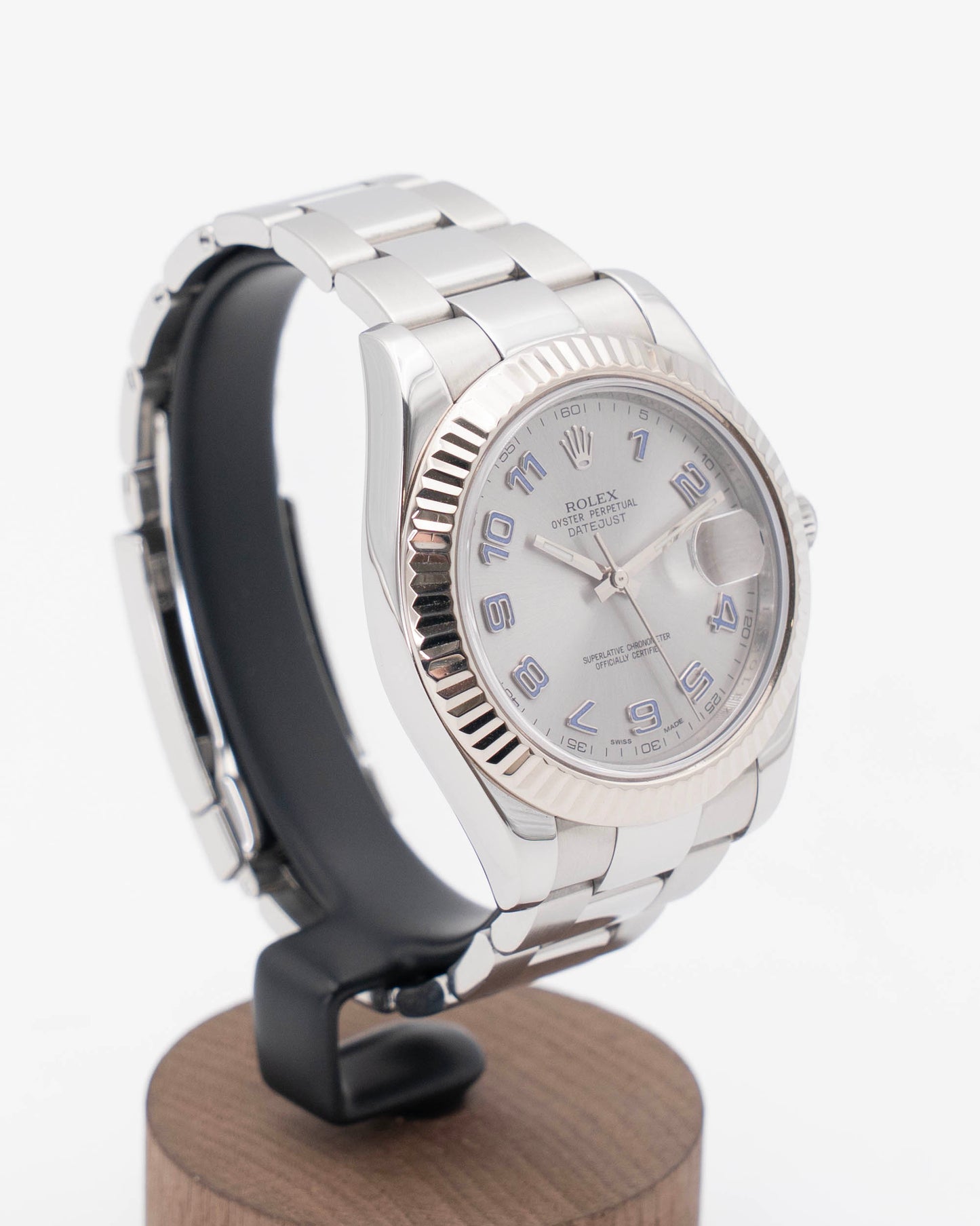 2026 CPO Rolex Datejust II 41mm 116334 Lavender Arabic Silver Dial