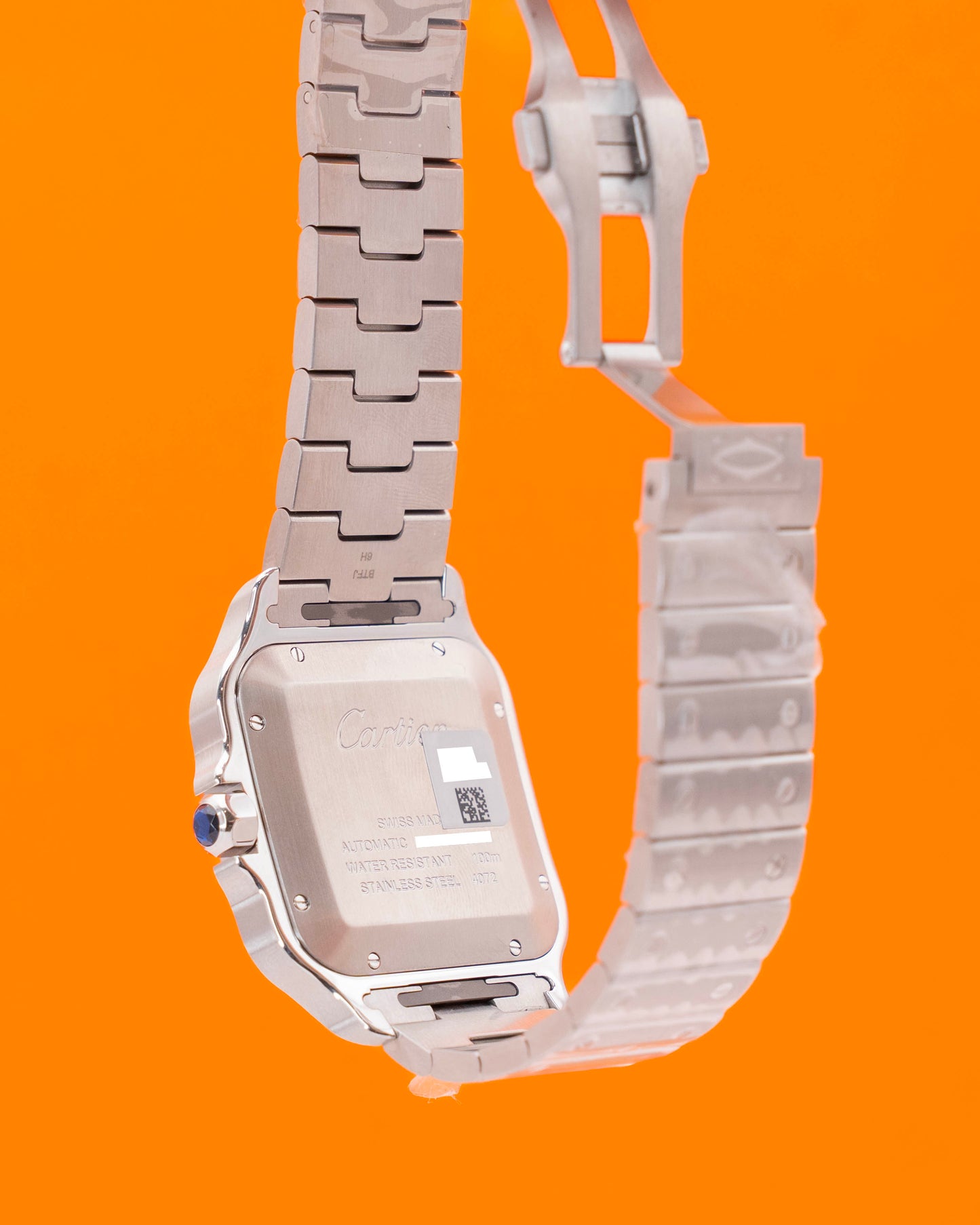 UNWORN STICKERS 2026 Cartier Santos De Cartier 39.8mm WSSA0018 White Dial Large