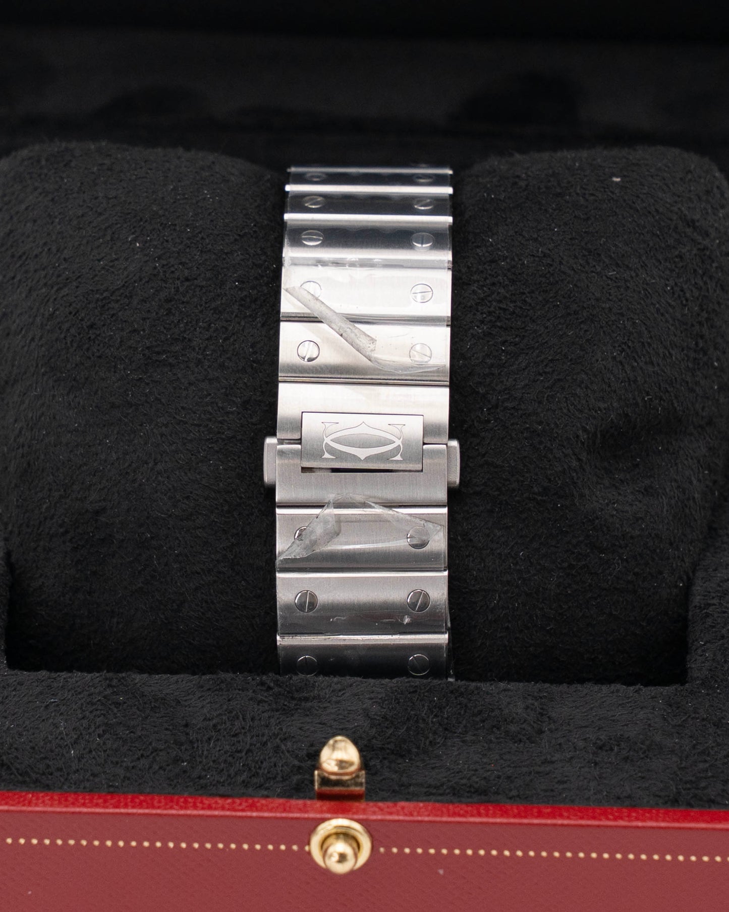 UNWORN STICKERS 2026 Cartier Santos De Cartier 39.8mm WSSA0018 White Dial Large