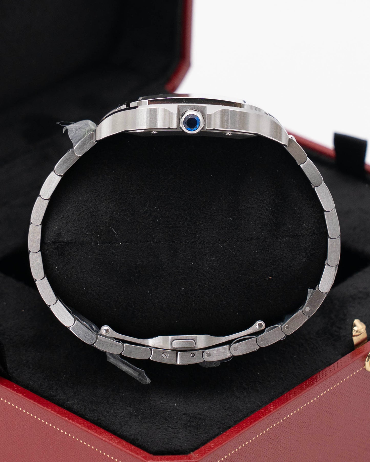 UNWORN STICKERS 2026 Cartier Santos De Cartier 39.8mm WSSA0018 White Dial Large