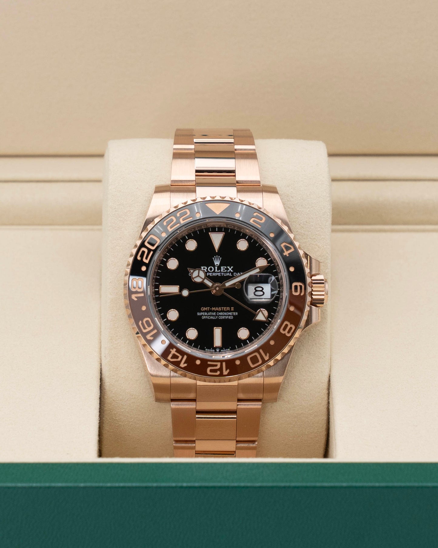Rolex GMT Master II 40mm 126715CHNR Rose Gold Rootbeer 2021 (126715CHNR-0001)