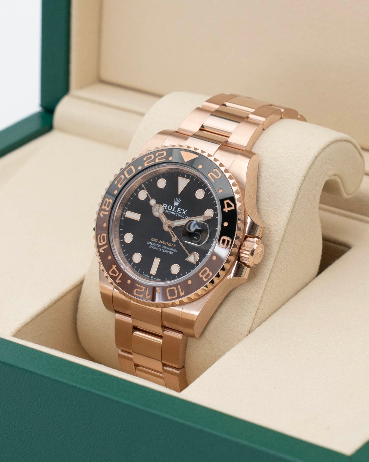 Rolex GMT Master II 40mm 126715CHNR Rose Gold Rootbeer 2021 (126715CHNR-0001)