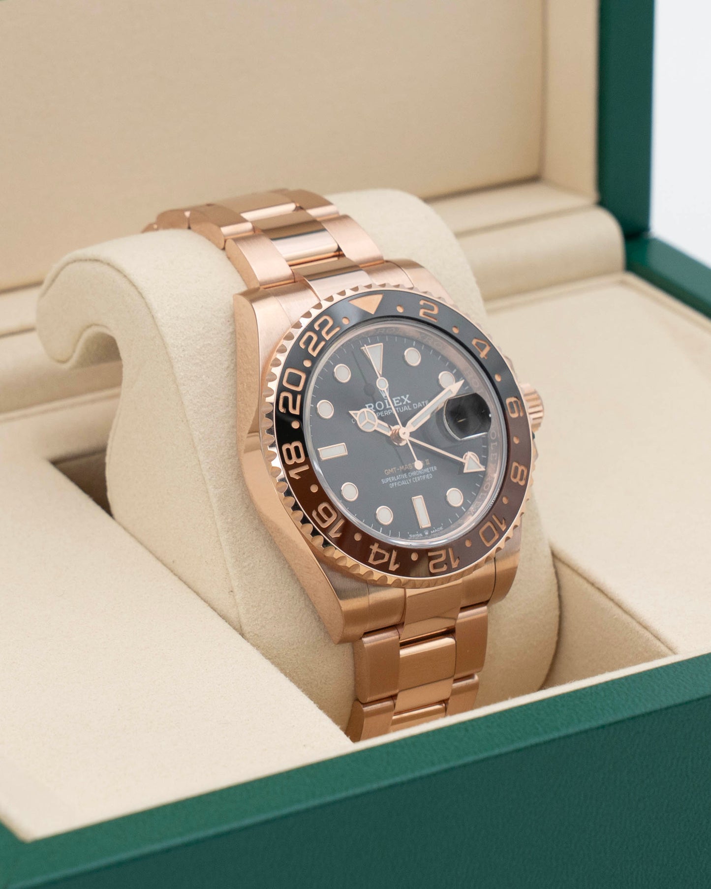 Rolex GMT Master II 40mm 126715CHNR Rose Gold Rootbeer 2021 (126715CHNR-0001)