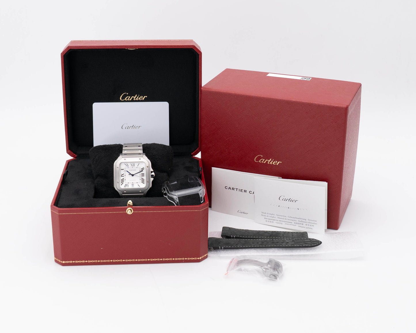 UNWORN Cartier Santos De Cartier 47.5mm WSSA0089 White Dial Titanium 2026 (WSSA0089)
