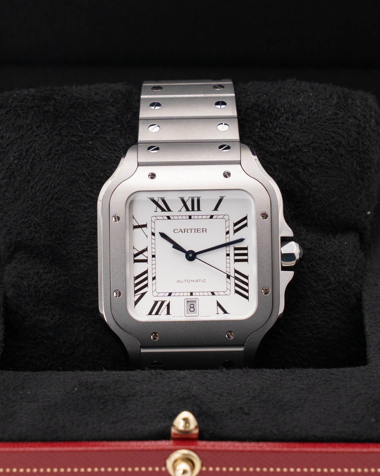 UNWORN Cartier Santos De Cartier 47.5mm WSSA0089 White Dial Titanium 2026 (WSSA0089)