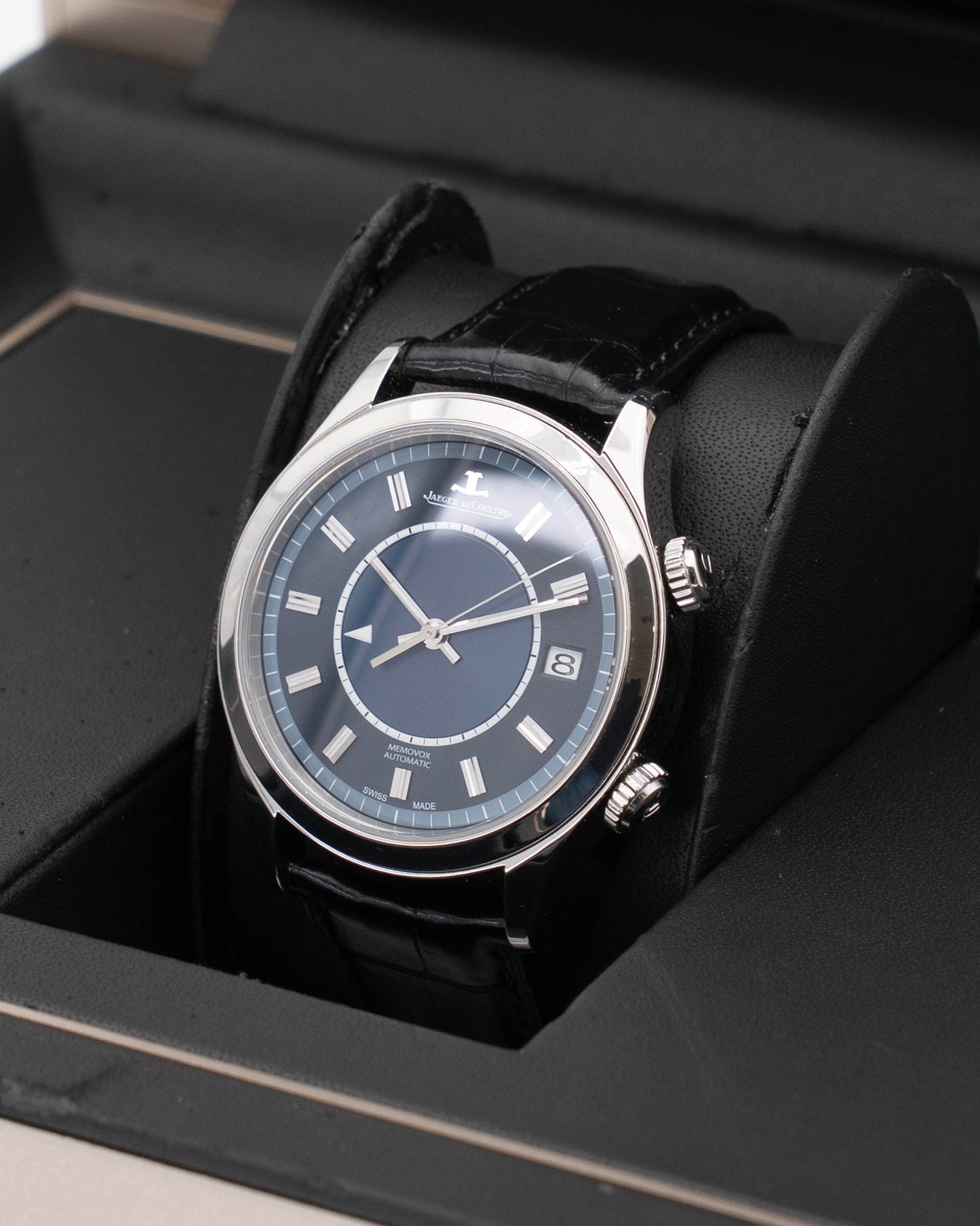 Jaeger LeCoultre Master Memovox 40mm Q141848J Blue Alarm Ltd 500