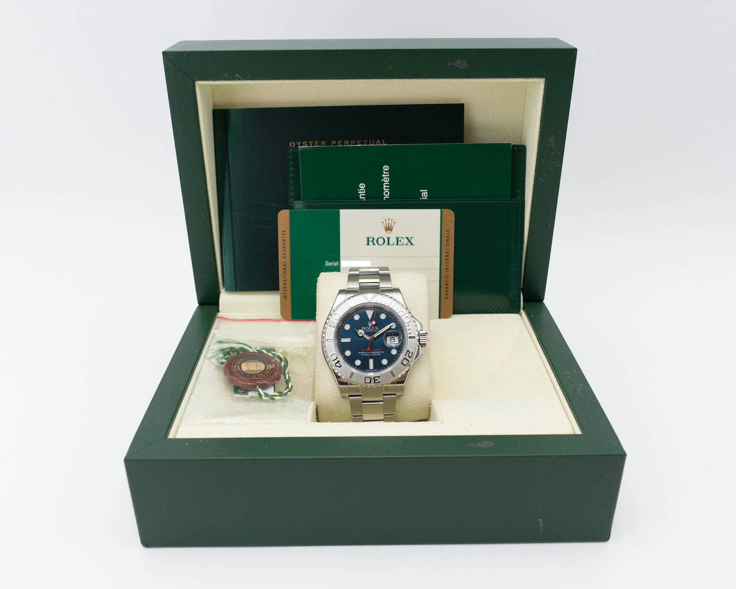 Stickered UNWORN Rolex Yachtmaster 40mm 116622 Blue Dial Super Man 2014