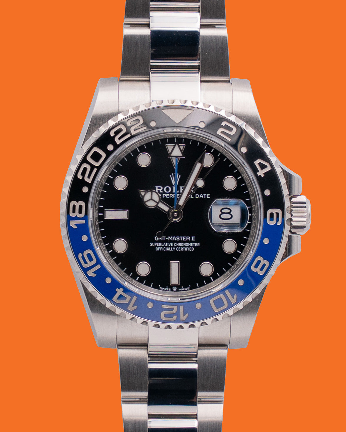 STICKERS ON CLASP Rolex GMT-Master II 40mm 126710BLNR Batman 2023