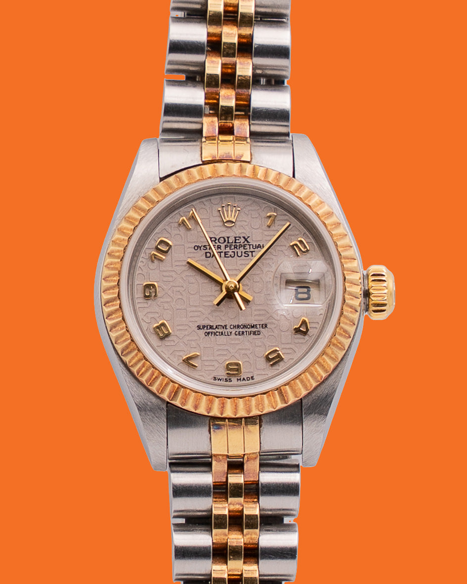 Rolex Datejust 26mm 79173 Anniversary Ivory Arabic Numeral Dial 2001