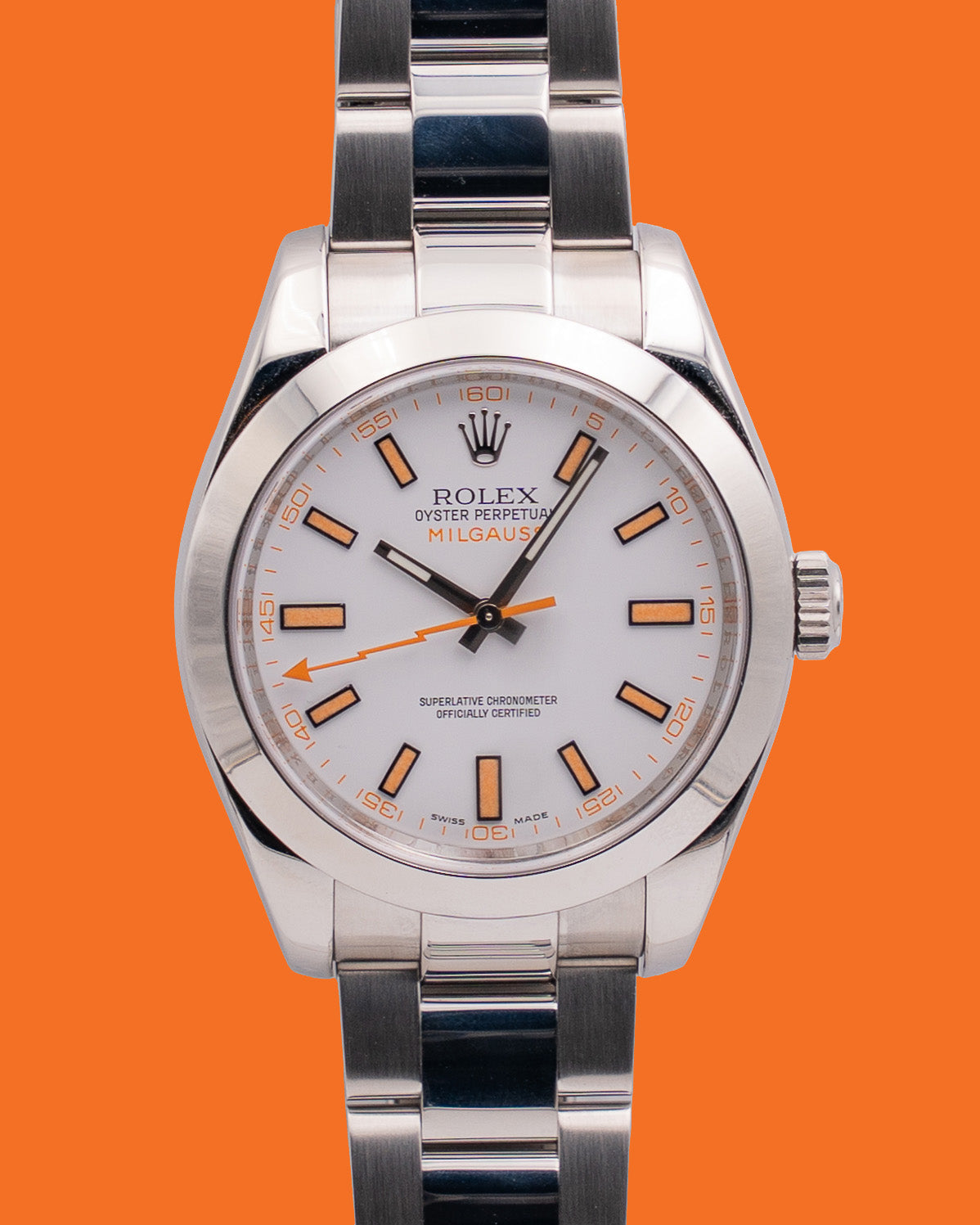 Rolex Milgauss 40mm 116400 White Dial