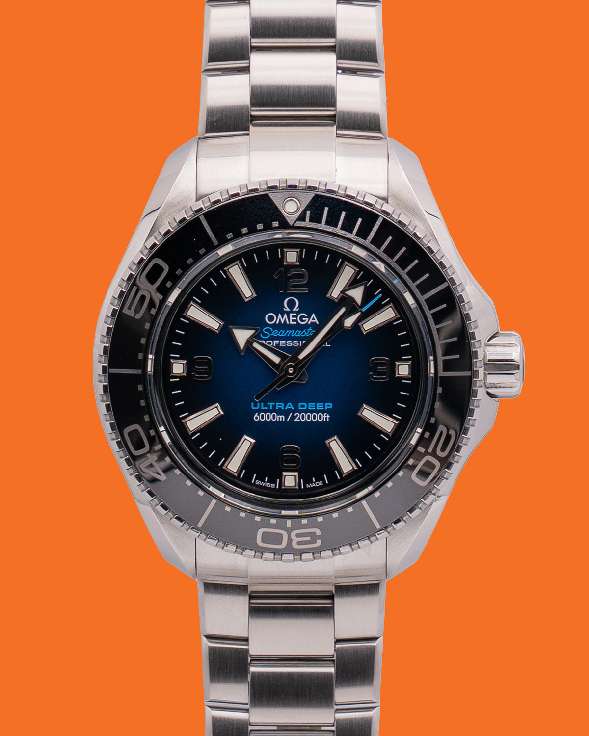Omega Seamaster Planet Ocean 600mm 45.5mm 215.30.46.21.03.001 Blue Ultra Deep 2023