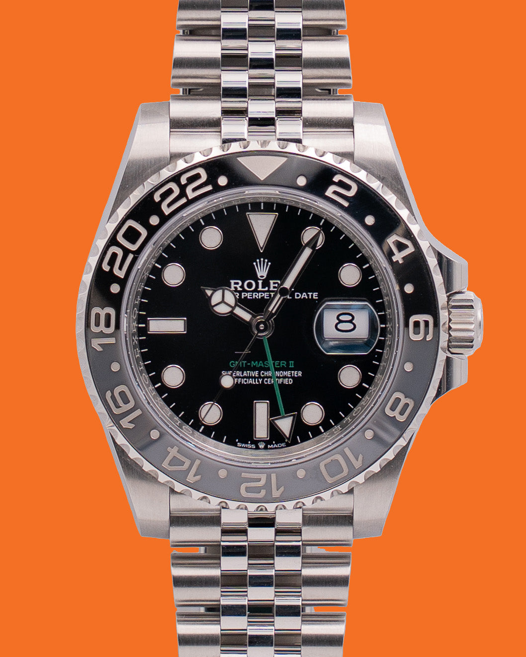 Rolex GMT Master II 40mm 126710GRNR Bruce Wayne Wood Card 2026